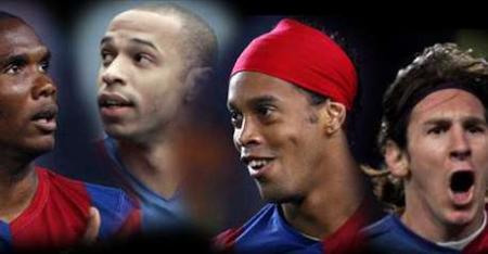 LES ATTAQUANTS DE BARCA